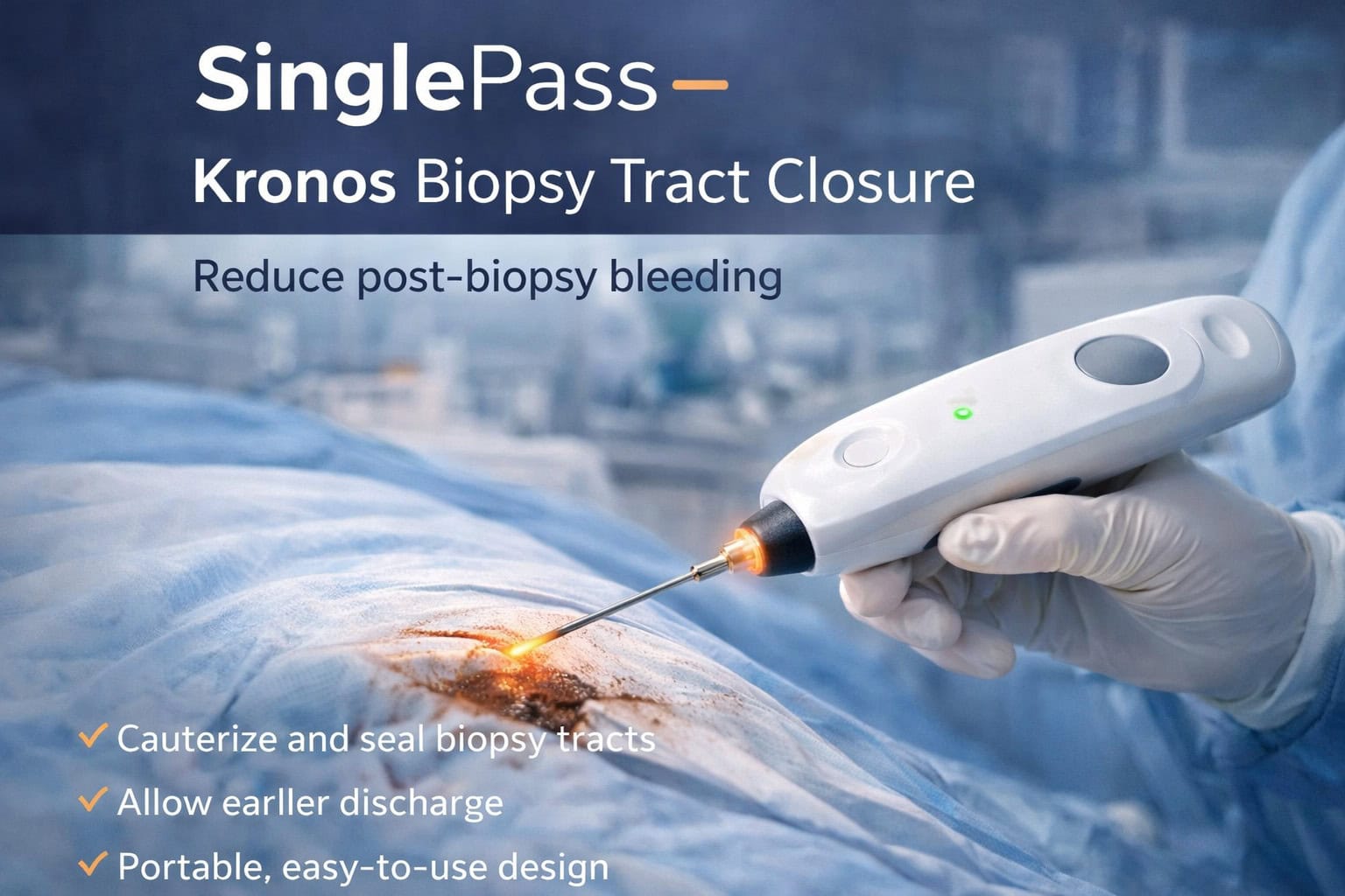 Singlepass cauterization